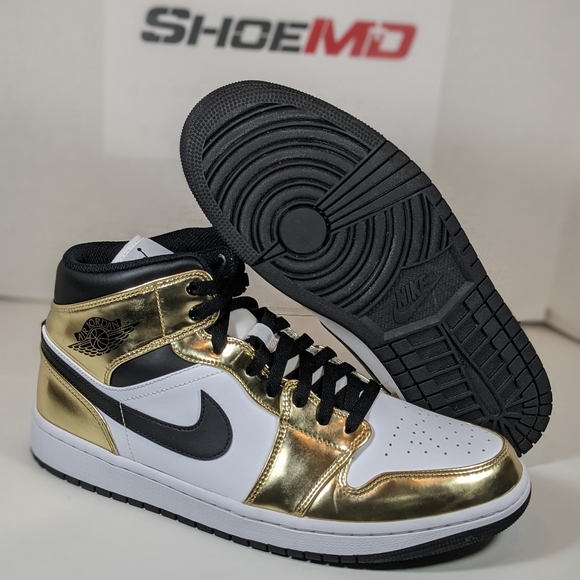 Air Jordan 1mid Gold Metallic sz 11.5 Brand New main image 9